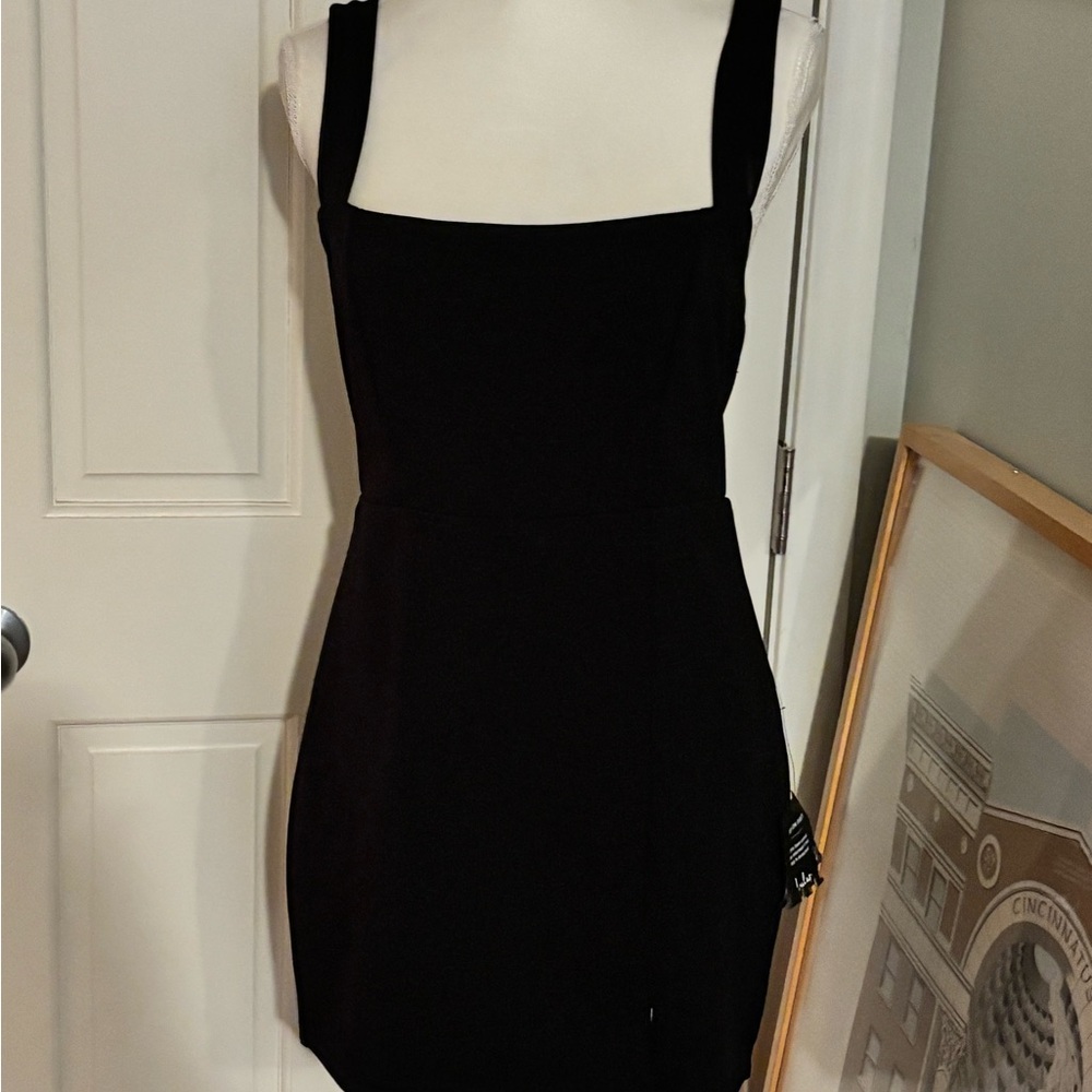 LuLus Black Sleeveless Dress NWT